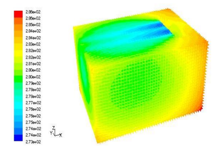 新疆拓普冷库温度场CFD模拟效果图