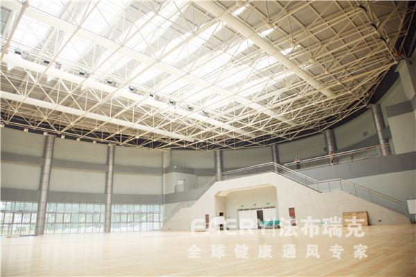 法瑞管在篮球训练馆应用