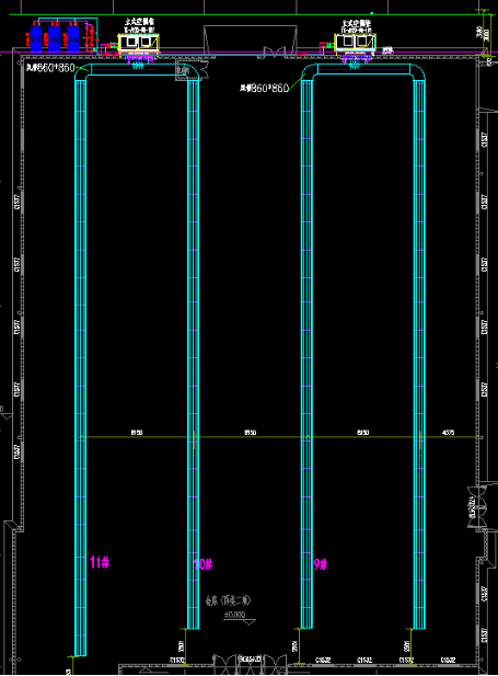 合捷电商园区仓库使用的法瑞管设计图
