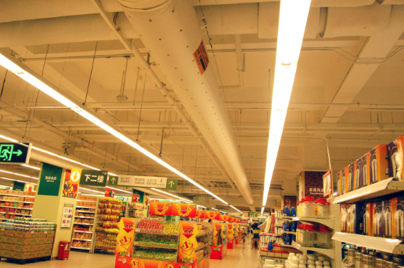 华润万家商超布风管